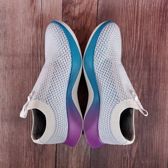 Allbirds Womens 8.5 Tree Dasher Relay Running Shoes Blizzard Thrive Teal Purple - Picture 10 of 14